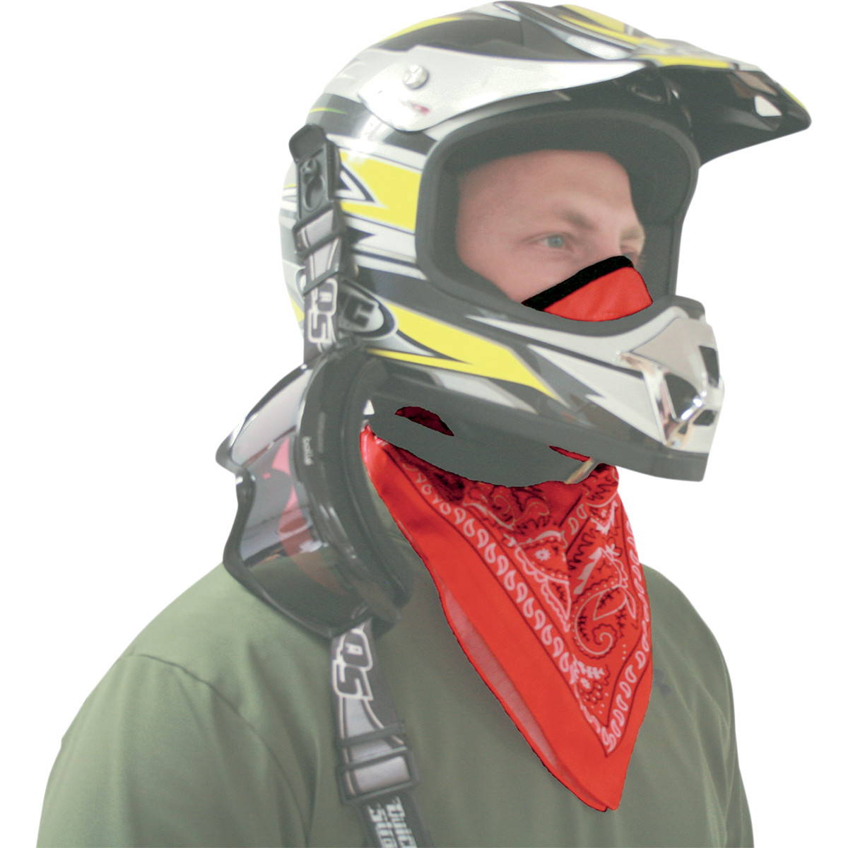 Atv-tek #BDMRED - Bandana Dust Mask - Red
