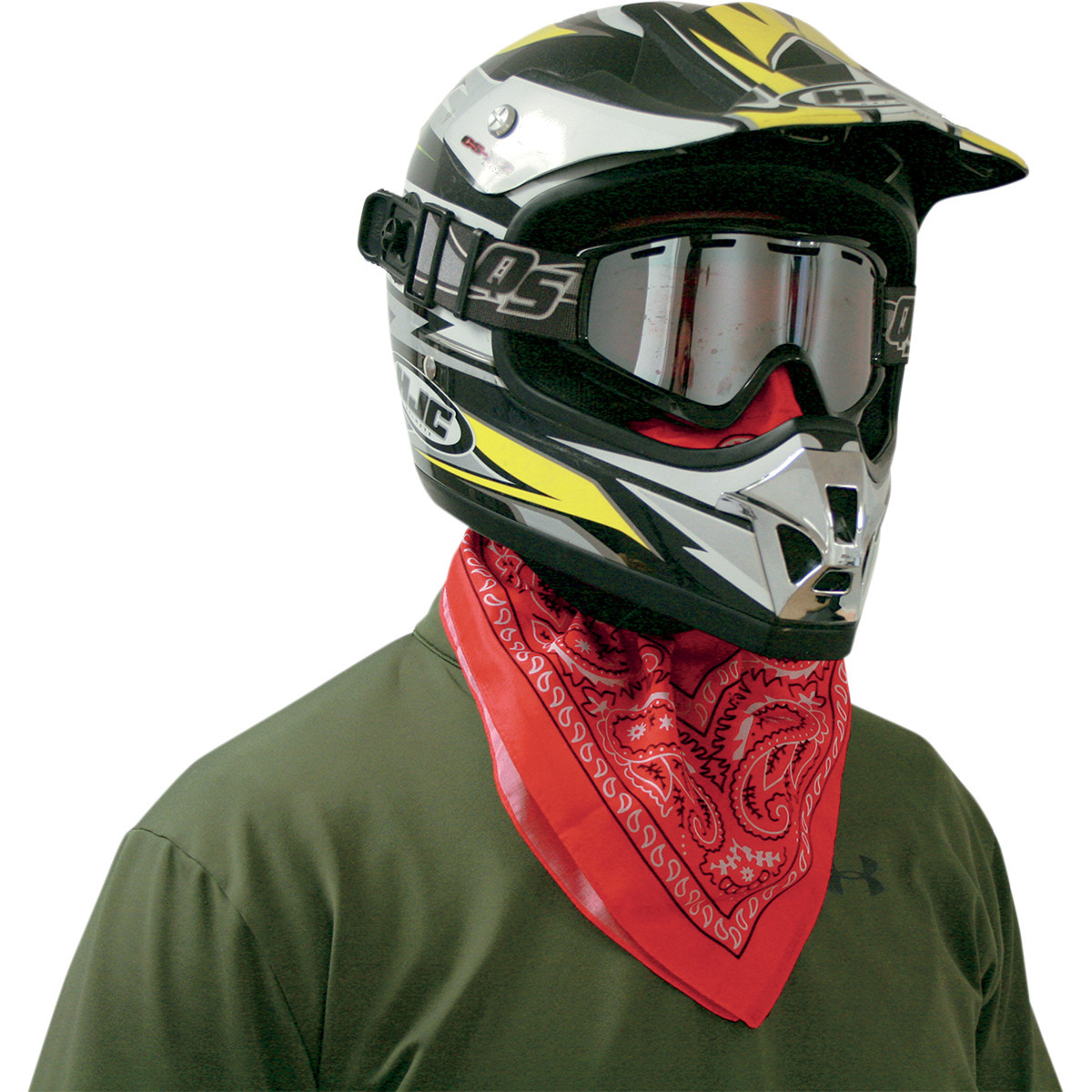 Atv-tek #BDMRED - Bandana Dust Mask - Red