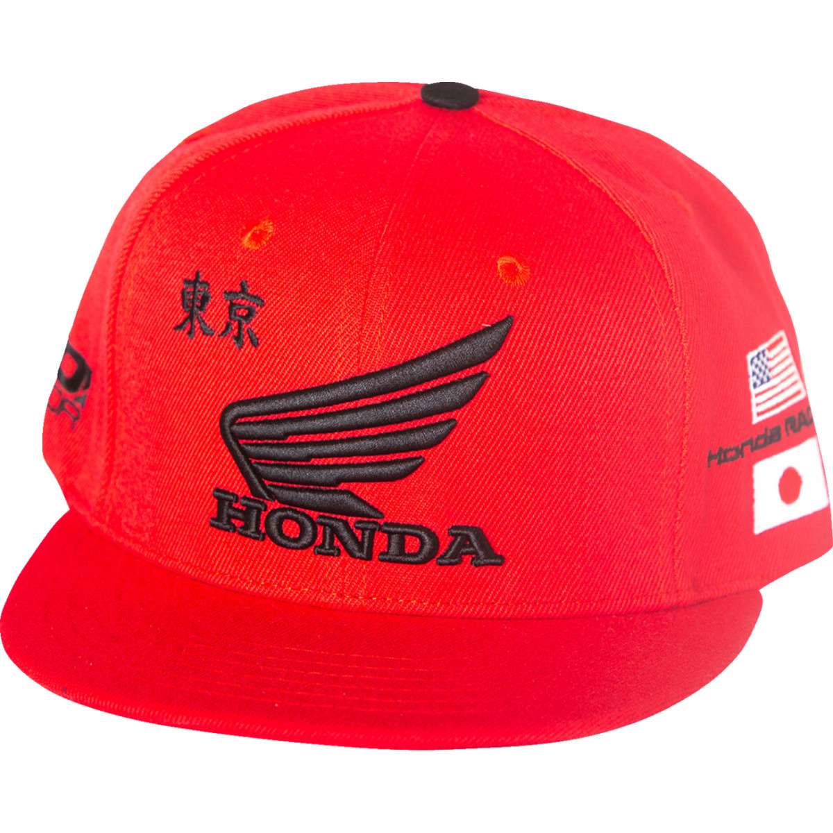 D'cor Visuals #70-136-1 - Honda Factory Wing Hat - Red - One Size