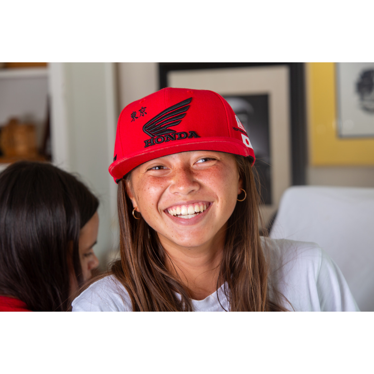 D'cor Visuals #70-136-1 - Honda Factory Wing Hat - Red - One Size