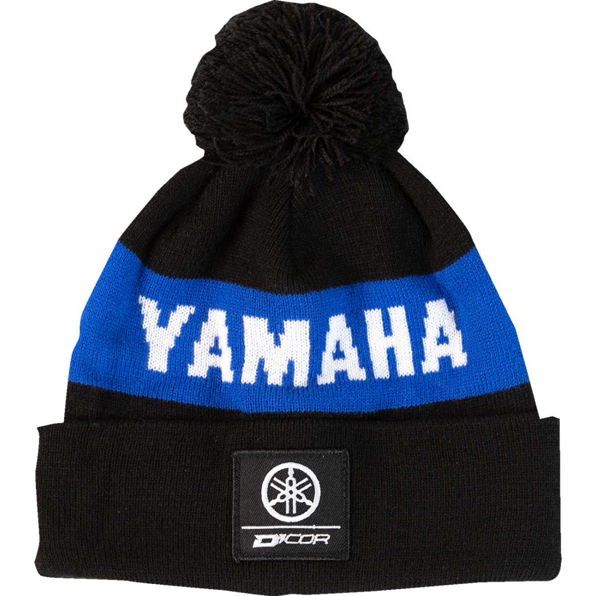 D'cor Visuals #70-132-1 - Yamaha Stripe Beanie - Black/Blue