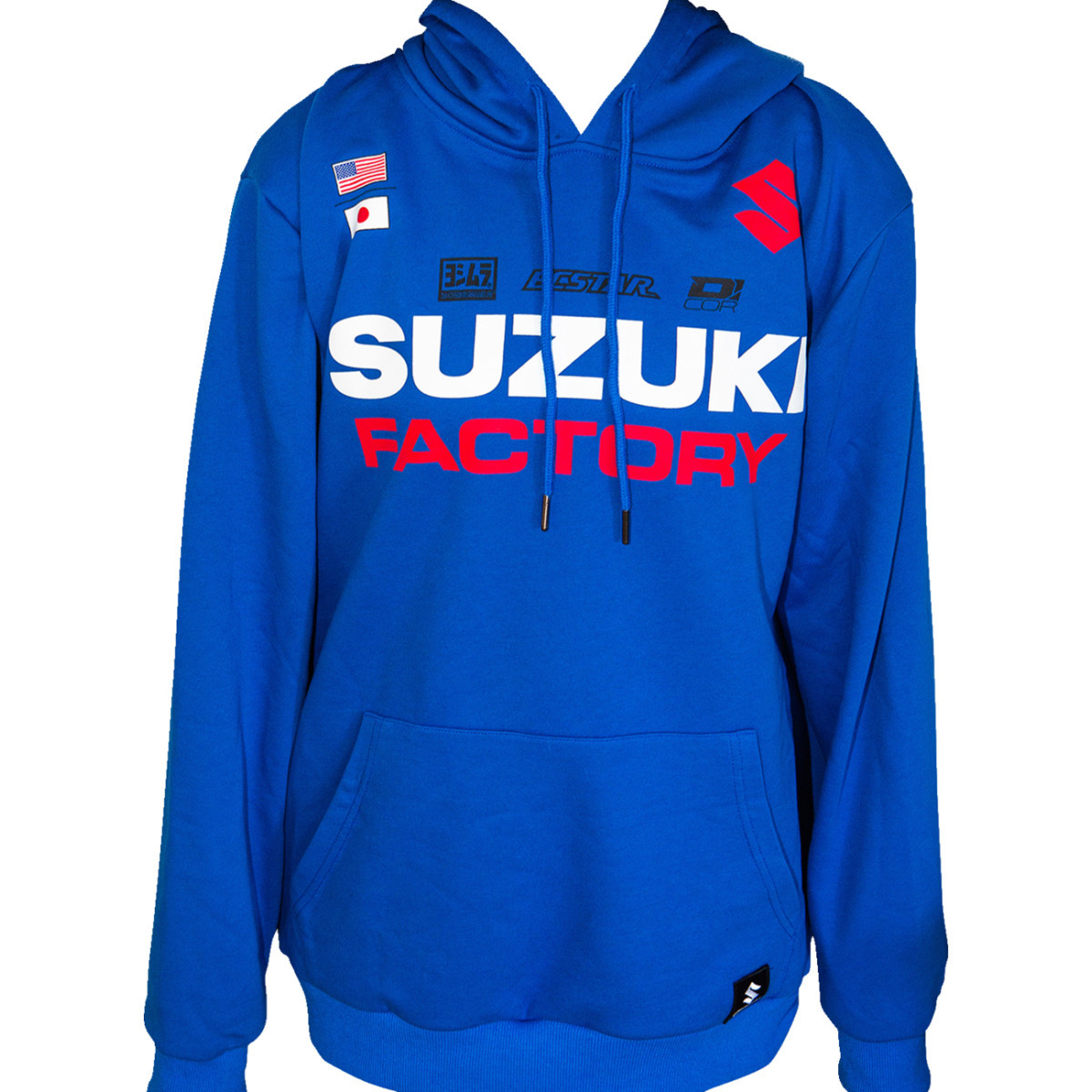 D'cor Visuals #85-214-3 - Suzuki Factory Sweatshirt - Blue - Large