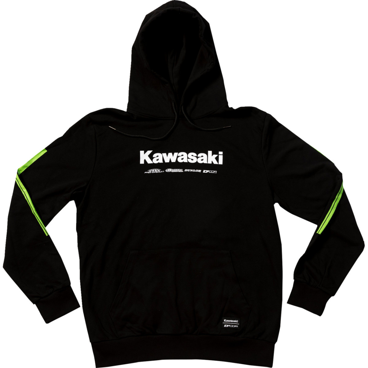D'cor Visuals #85-206-3 - Kawasaki Sweatshirt - Black - Large