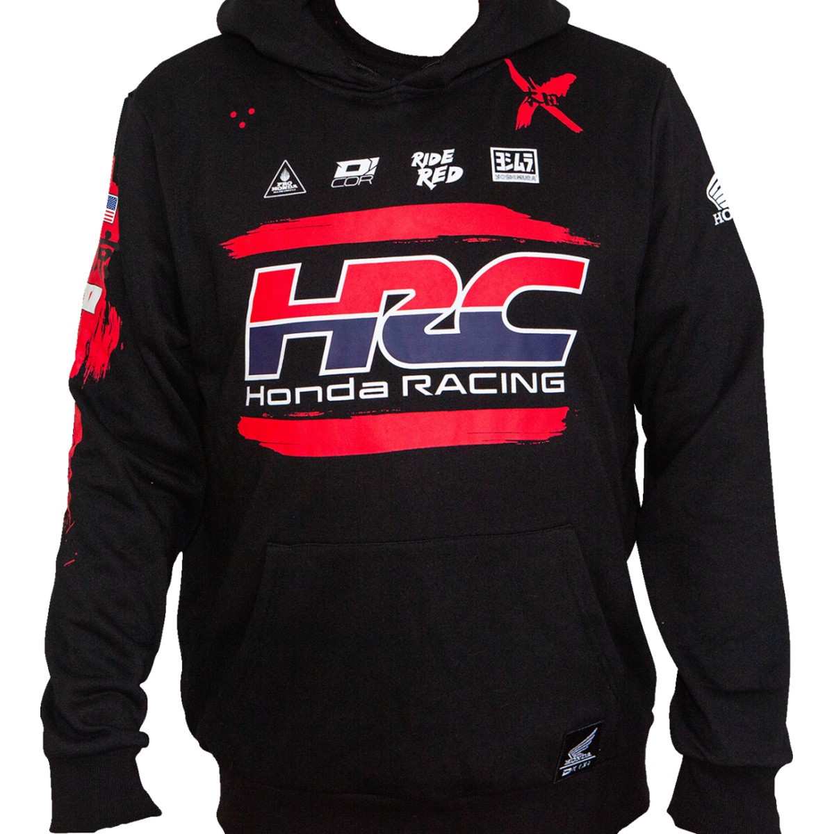 D'cor Visuals #85-210-4 - Honda HRC Sweatshirt - Black - XL