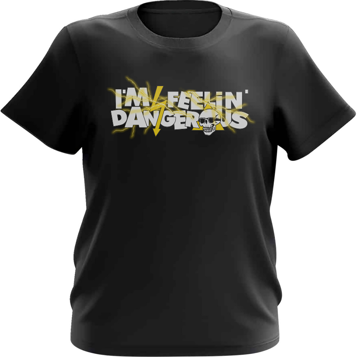 Deegan Apparel #DBTSS3007BLYXS - Youth Shocking T-Shirt - Black/Yellow - XS
