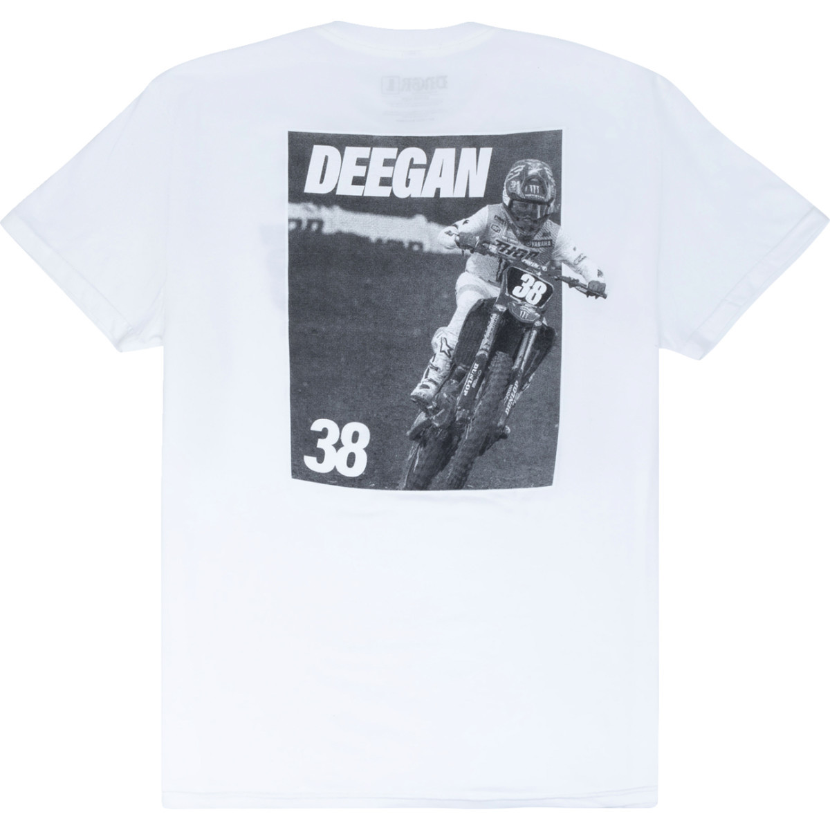 Deegan Apparel #DMTSS3026WHTL - MX2 T-Shirt - White - Large
