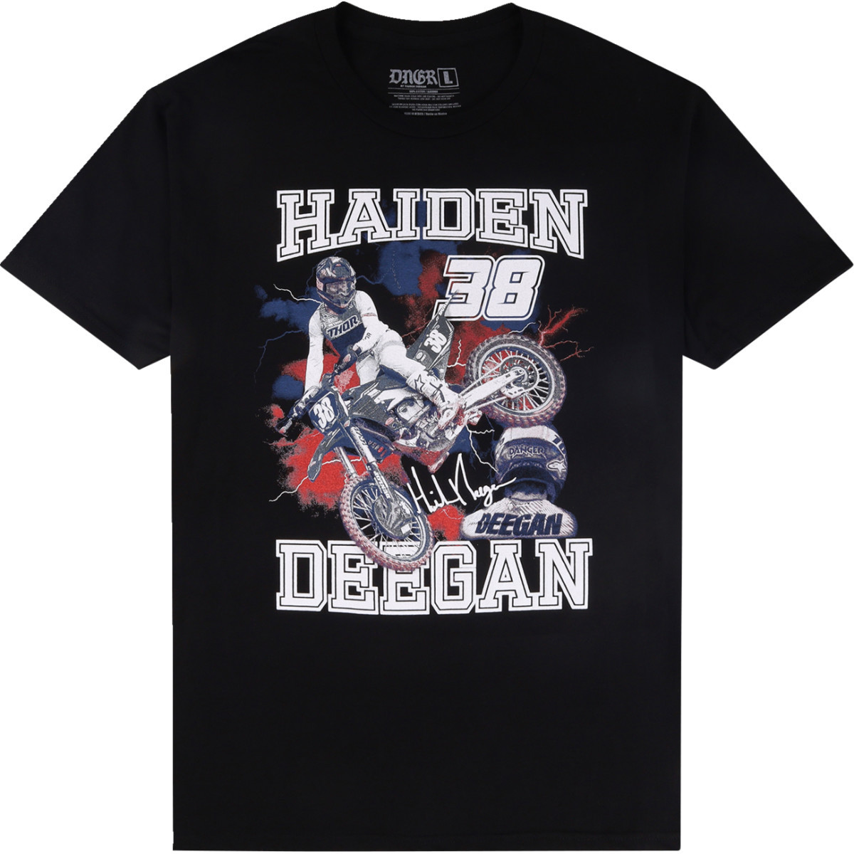 Deegan Apparel #DMTSS3024BLKXL - 38 T-Shirt - Black - XL