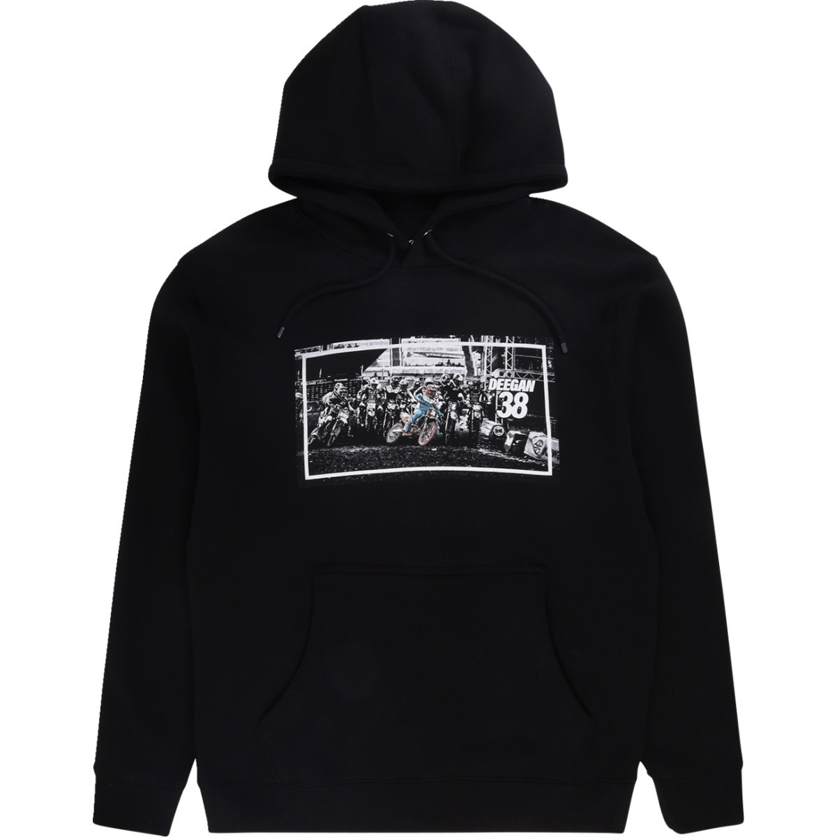 Deegan Apparel #DMTFP3003BLKXL - Holeshot Hoodie - Black - XL