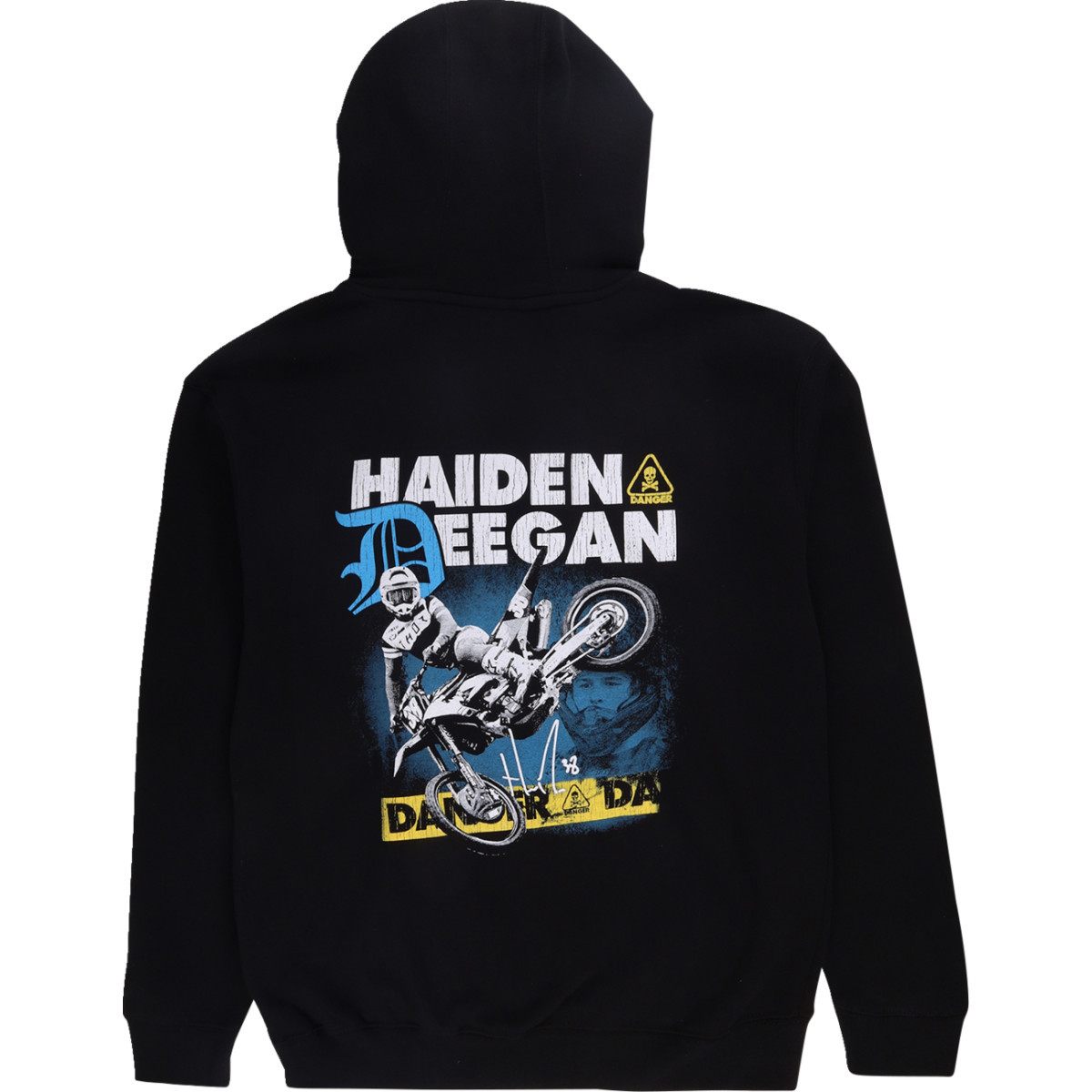 Deegan Apparel #DMTFP3010BLK2XL - Caution Hoodie - Black - 2XL