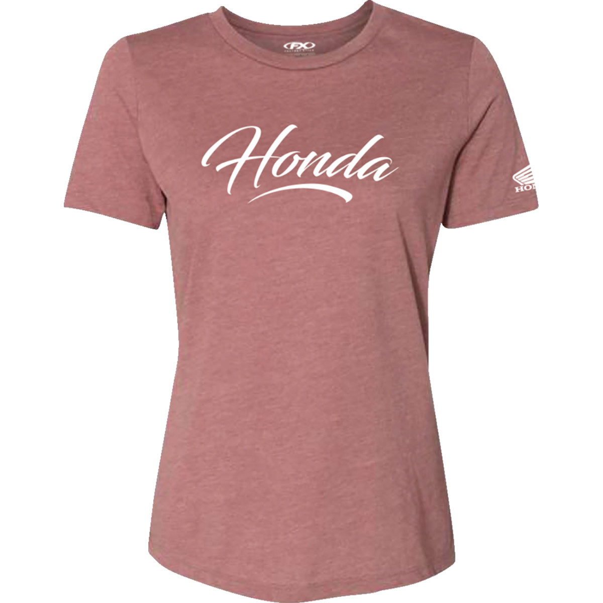 Factory Effex #27-87346 - Women's Honda Script T-Shirt - Heather Mauve - XL