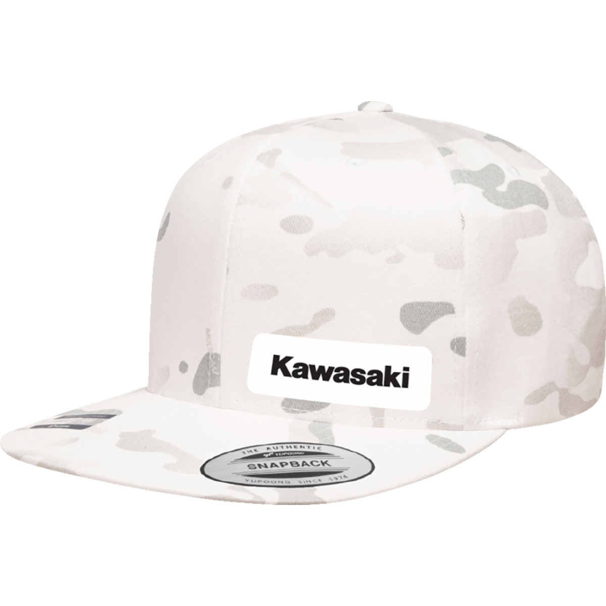 Factory Effex #27-86106 - Kawasaki Snapback Hat - Camo White