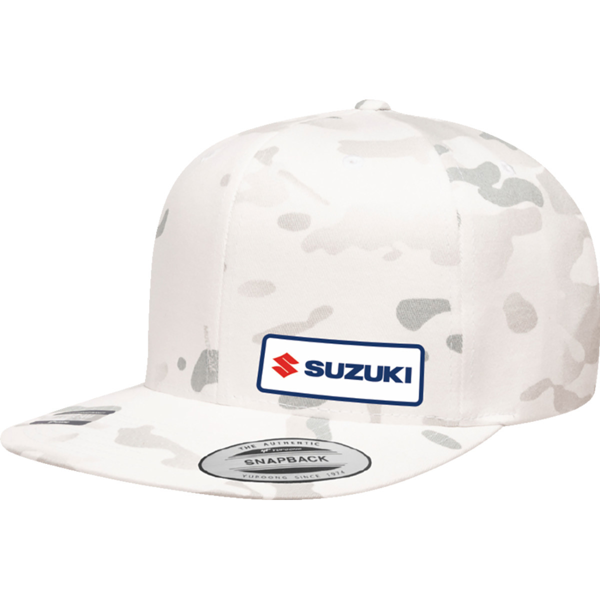 Factory Effex #27-86406 - Suzuki Snapback Hat - Camo White