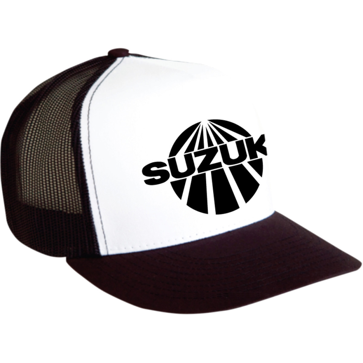 Factory Effex #18-86402 - Suzuki Vintage Snapback Hat - Black/White