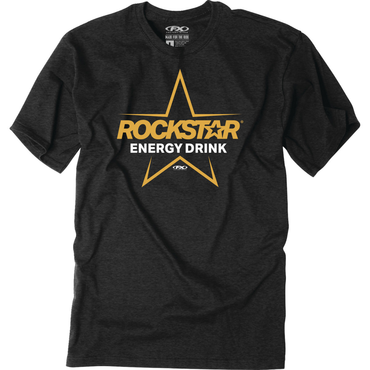 Factory Effex #28-87626 - Rockstar Burst T-Shirt - Black - XL