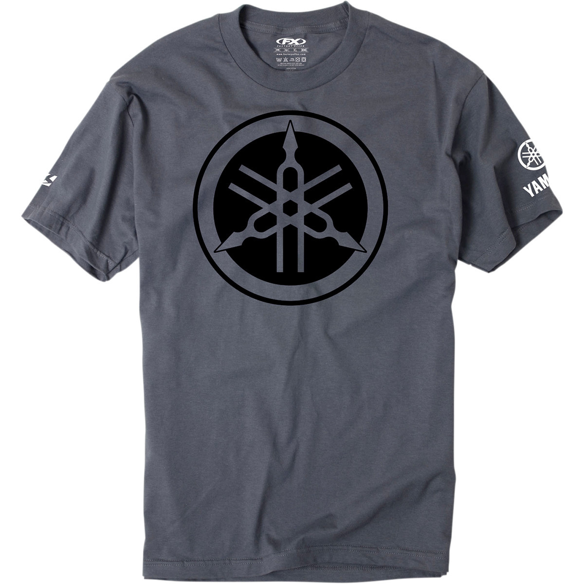 Factory Effex #16-88294 - Yamaha Tuning Fork T-Shirt - Charcoal Gray - XL
