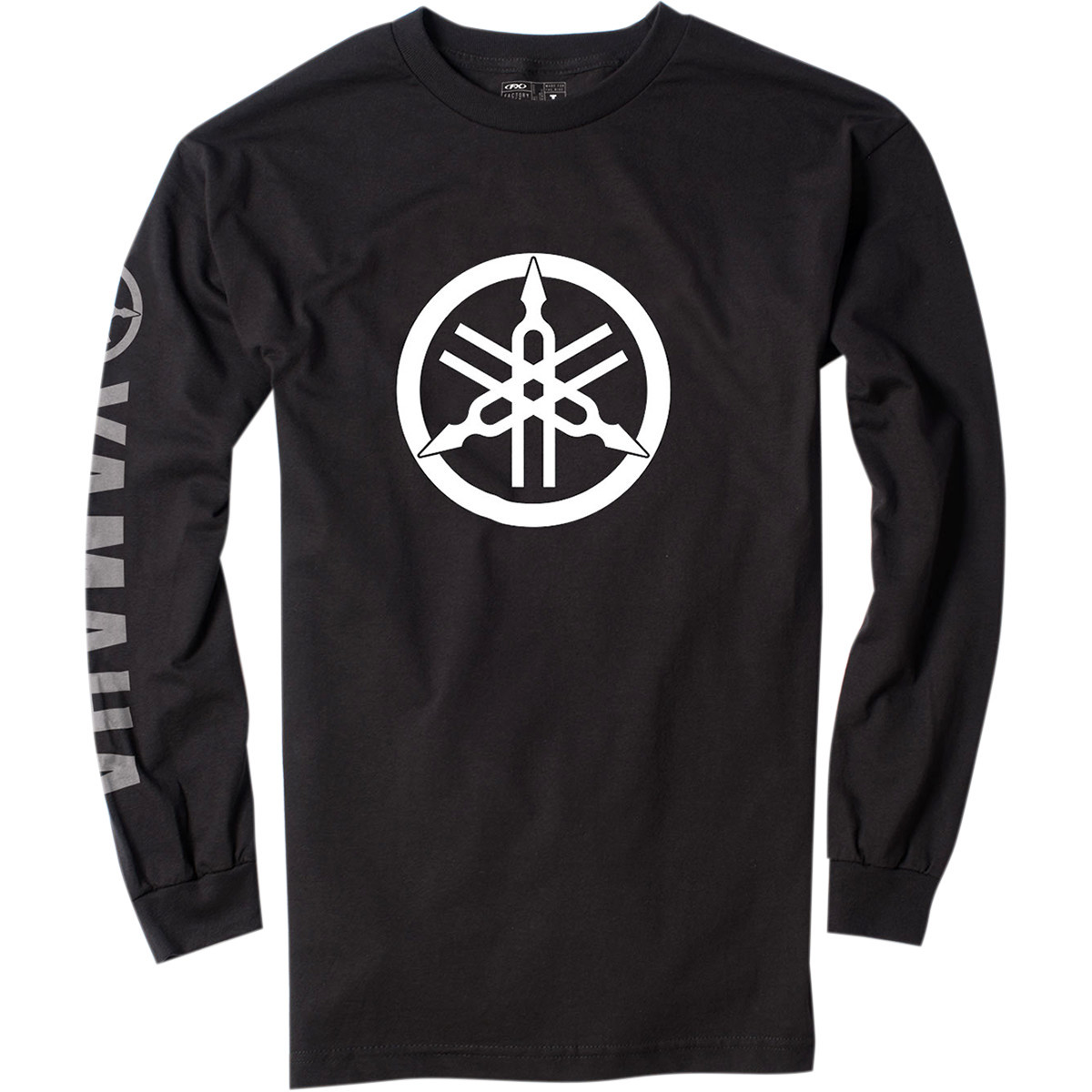 Factory Effex #17-87214 - Yamaha Long-Sleeve T-Shirt - Black - Medium