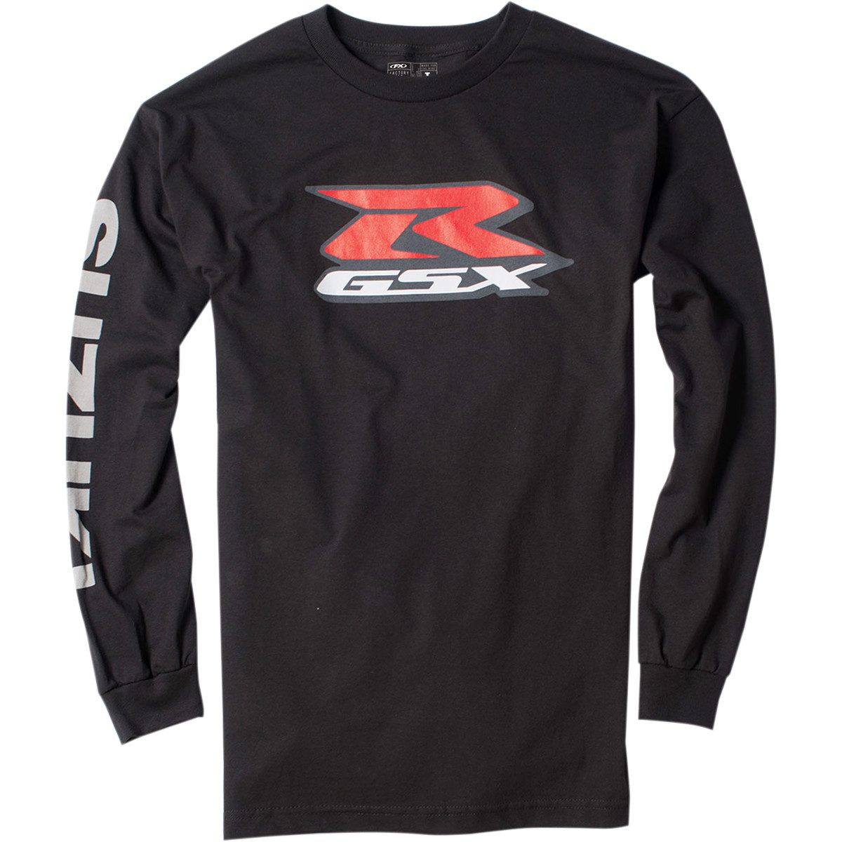 Factory Effex #17-87412 - Suzuki GSX-R Long-Sleeve T-Shirt - Black - Medium