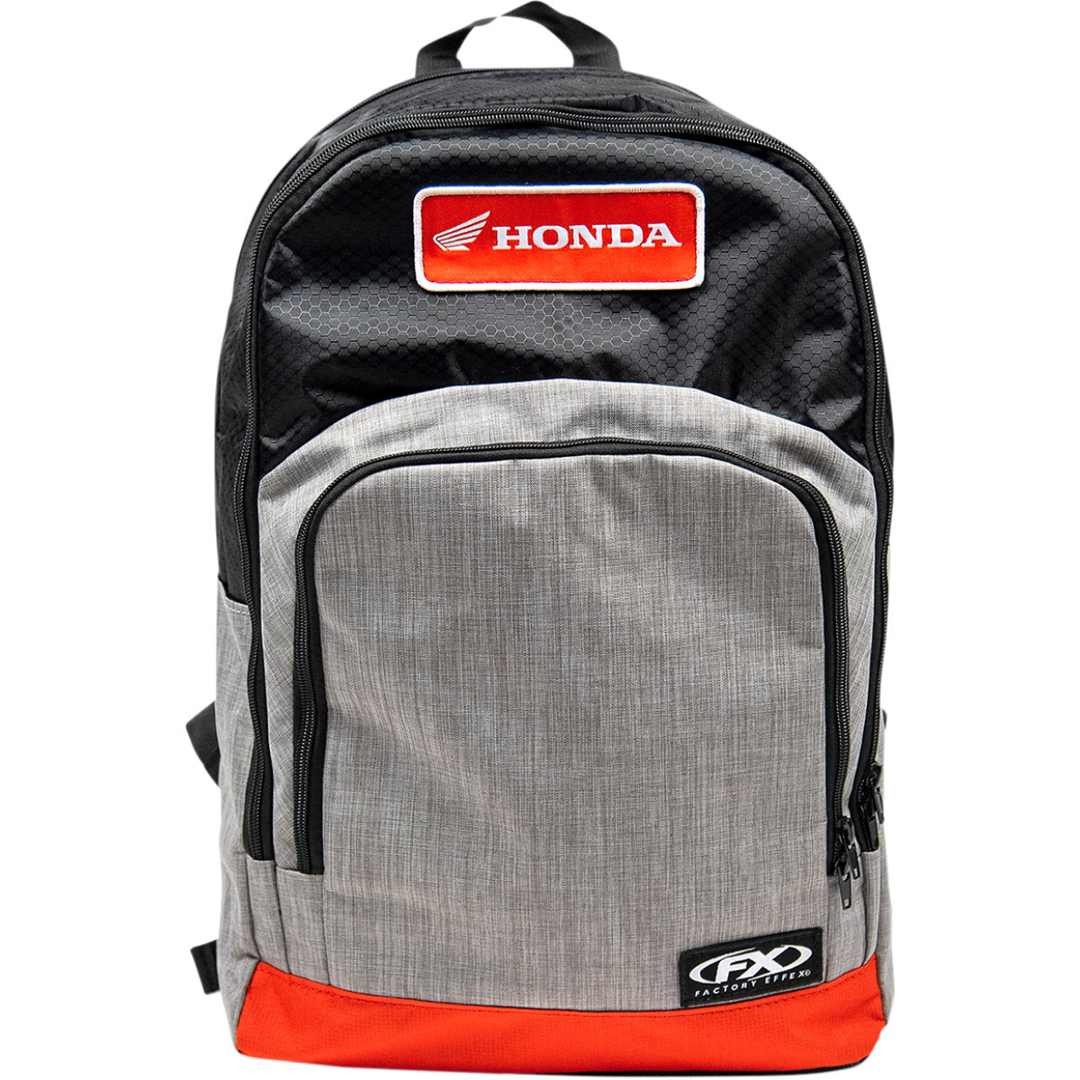 Factory Effex #23-89310 - Honda Standard Backpack - Black/Gray/Red