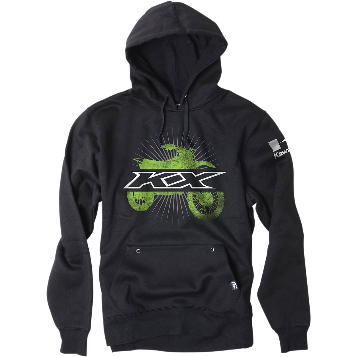 Factory Effex #19-83126 - Youth Kawasaki Hoodie - Black - XL