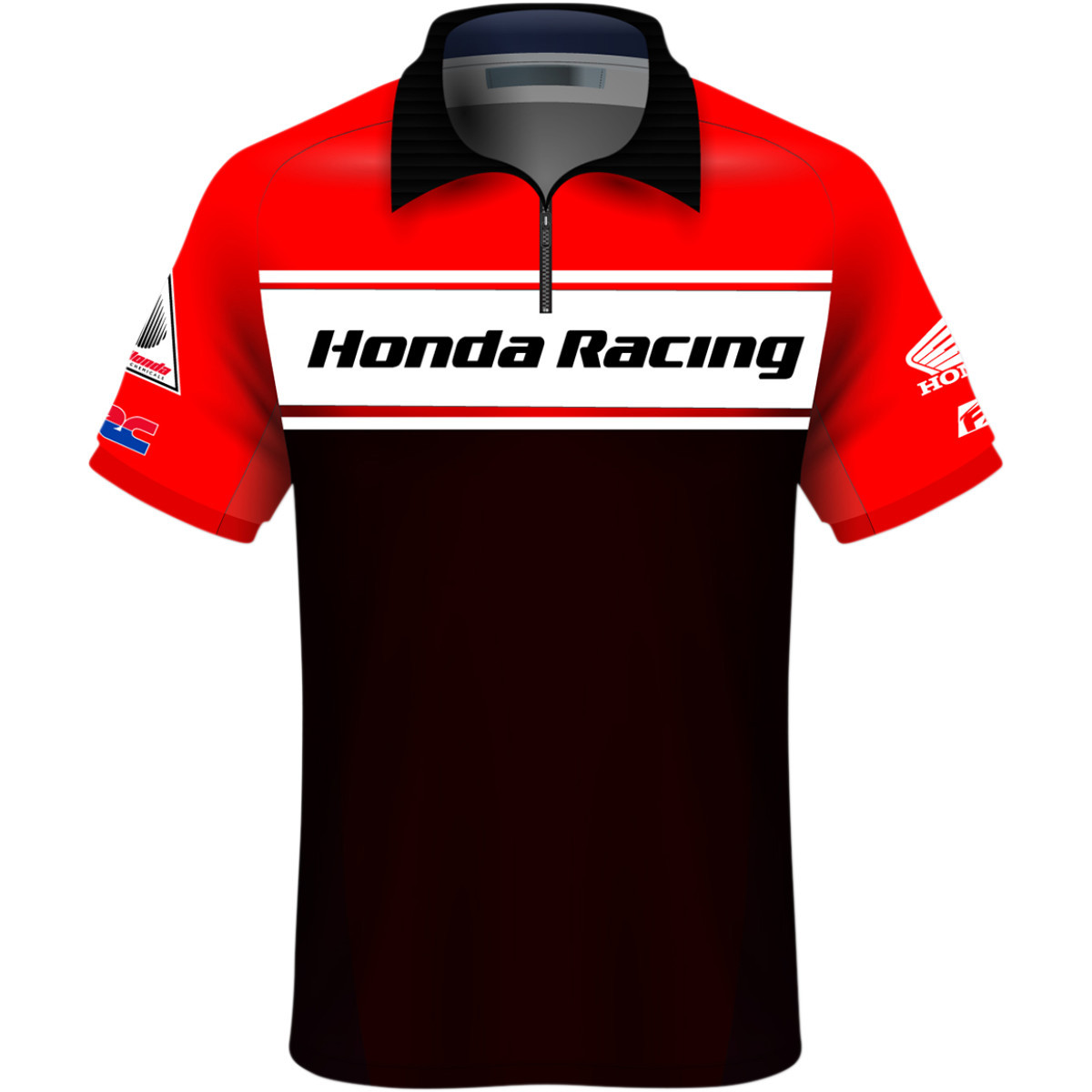 Factory Effex #23-85306 - Honda Team Pit Shirt - Red/Black/White - XL