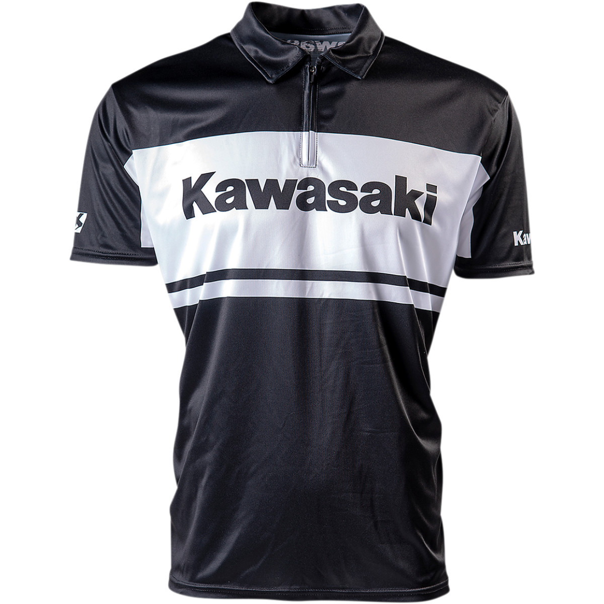 Factory Effex #23-85106 - Kawasaki Team Pit Shirt - Black/White - XL