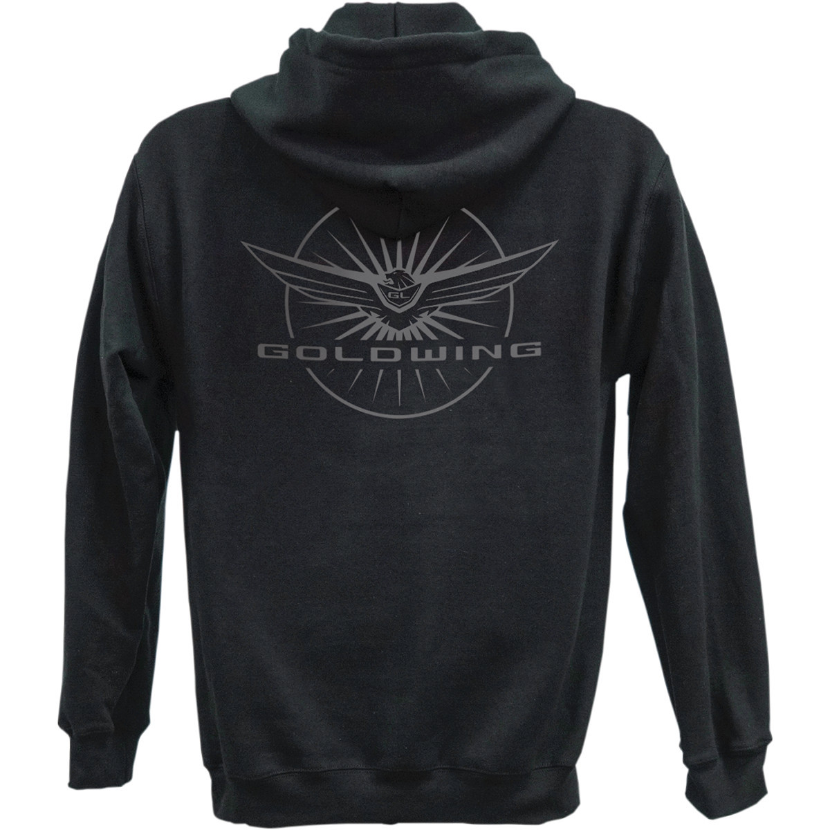 Factory Effex #25-88812 - Goldwing Burst Zip Hoodie - Black - Medium