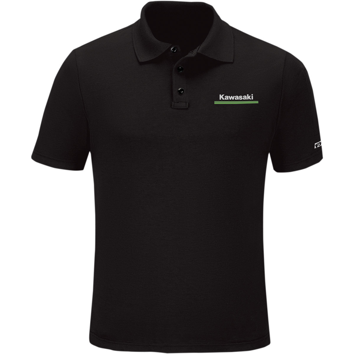 Factory Effex #25-85106 - Kawasaki Polo Shirt - Black - XL