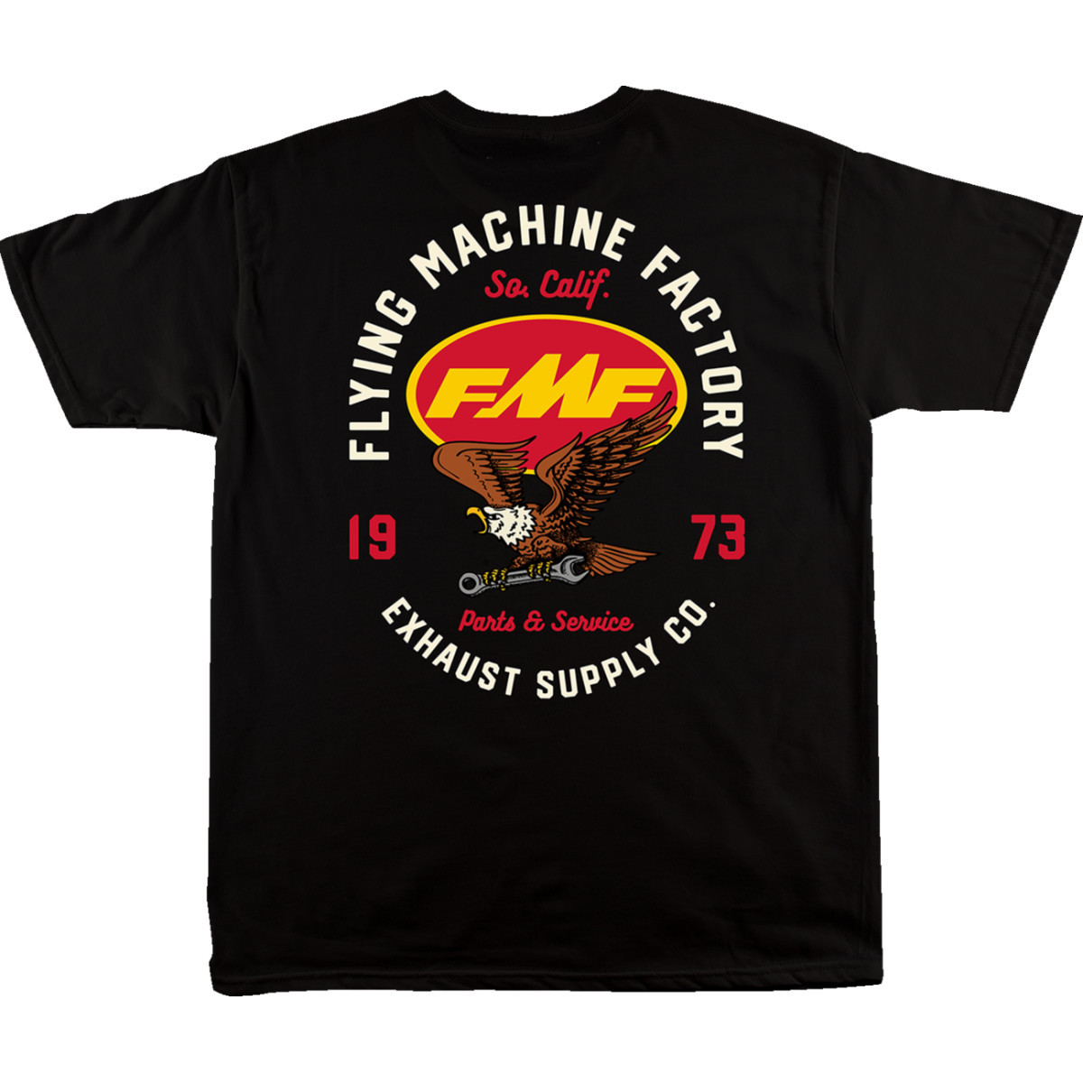 FMF #FA24118902BLK2X - Exhaust Supply T-Shirt - Black - 2XL