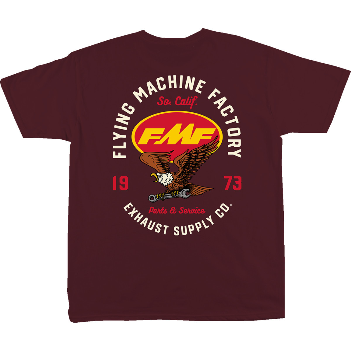 FMF #FA24118902MRN2X - Exhaust Supply T-Shirt - Maroon - 2XL