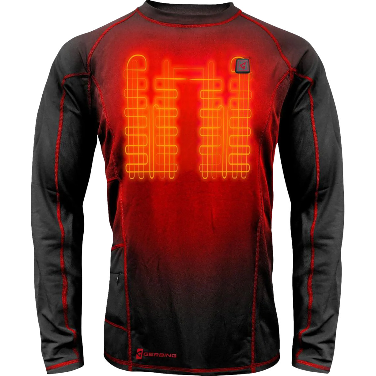 Gerbing Heated Clothing #GER-BLS-7V-M-BLK-L - 7V Heated Base Layer Shirt - Large