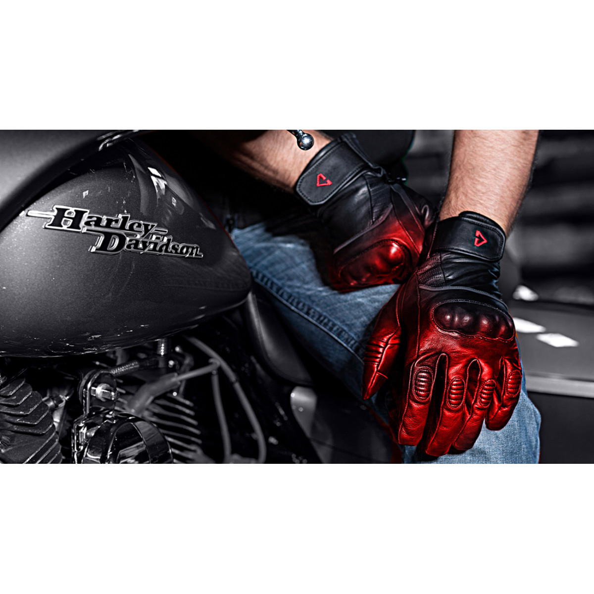 Gerbing Heated Clothing #GER-GVHK-7V-B-M - 7 V Hard Knuckle Battery Heated Gloves - Black - Medium