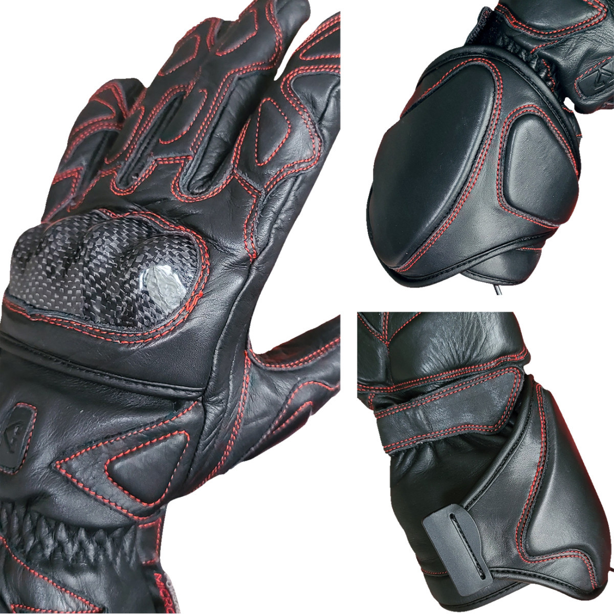 Gerbing Heated Clothing #GER-EXGL-12-B-S - 12 V Extreme Hard Knuckle Heated Gloves - Black - Small