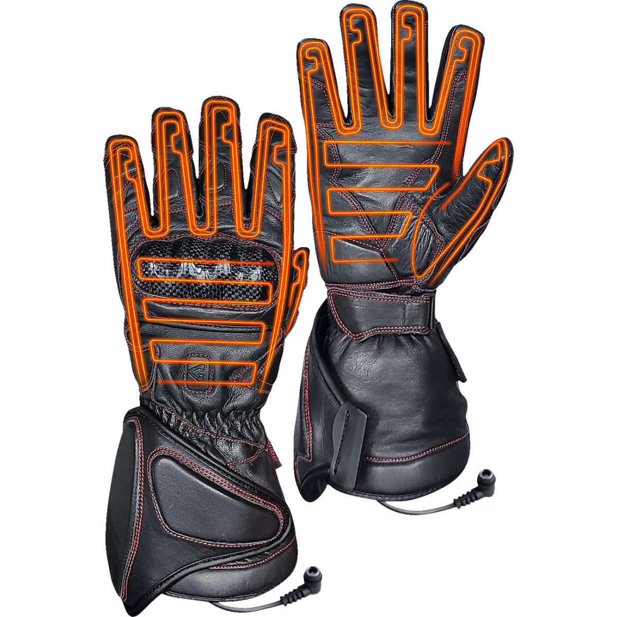 Gerbing Heated Clothing #GER-EXGL-12-B-S - 12 V Extreme Hard Knuckle Heated Gloves - Black - Small