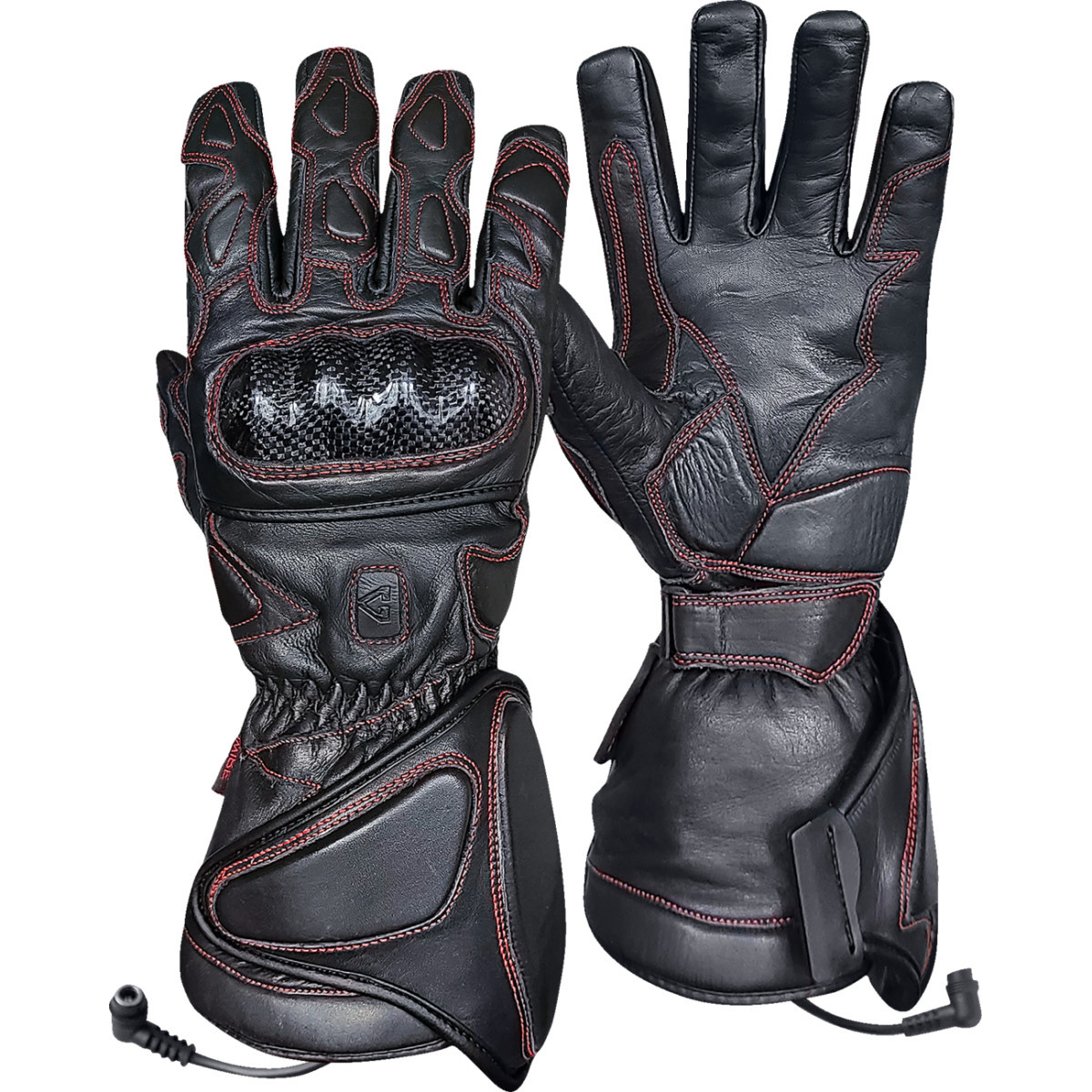 Gerbing Heated Clothing #GER-EXGL-12-B-XXL - 12 V Extreme Hard Knuckle Heated Gloves - Black - 2XL