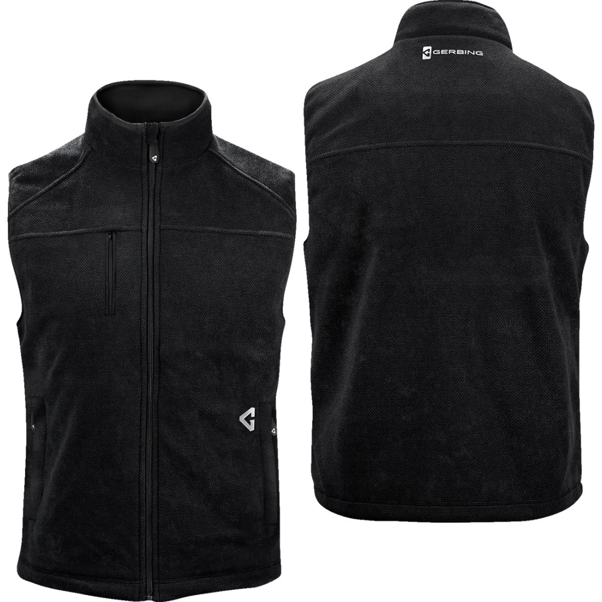 Gerbing Heated Clothing #GER-TFVST-7V-M-B-XXL - 7V Thermite Fleece Heated Vest 2.0 - Black - 2XL
