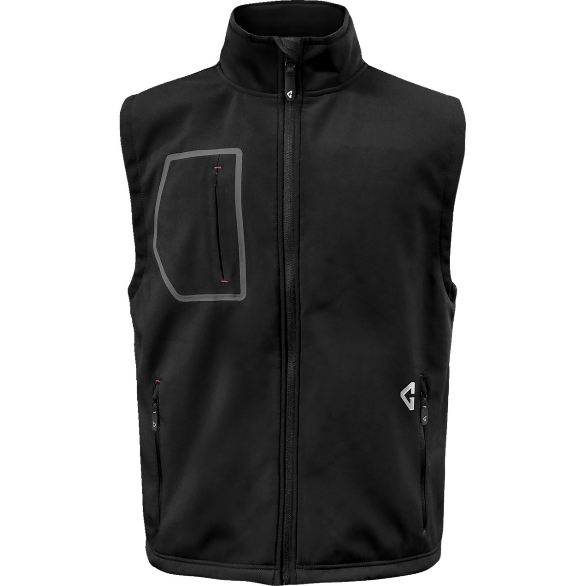 Gerbing Heated Clothing #GER-TVST-7V-M-B-M - 7V Torrid Softshell Heated Vest 2.0 - Black - Medium