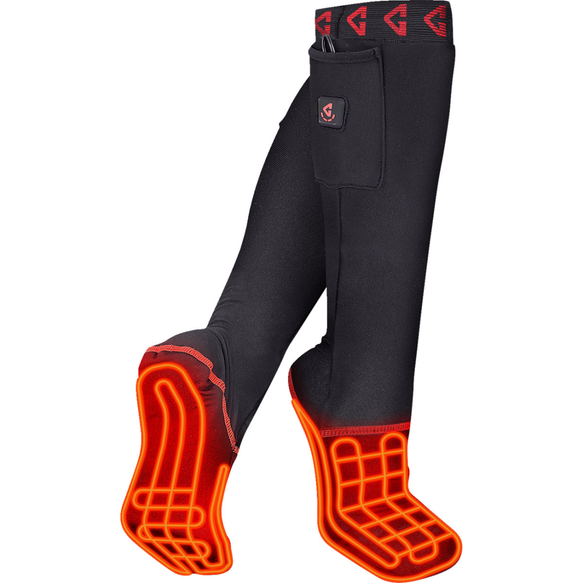 Gerbing Heated Clothing #GER-SKLN-7V-S-M - 7V Battery Heated Sock Liner - Small/Medium