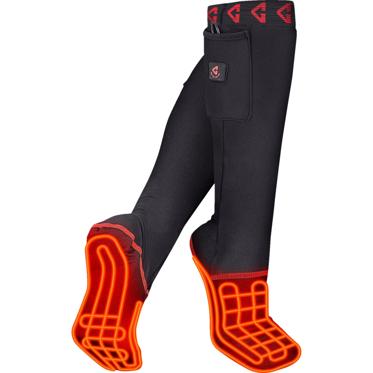 Gerbing Heated Clothing #GER-SKLN-7V-XXL - 7V Battery Heated Sock Liner - 2XL