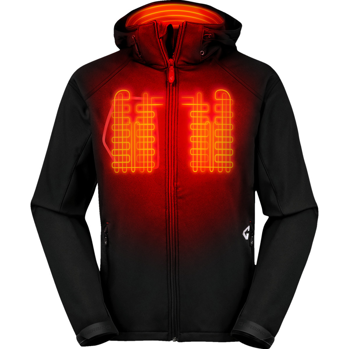 Gerbing Heated Clothing #GER-TJKT-7V-M-B-L - 7V Torrid Softshell Heated Jacket 2.0 - Black - Large