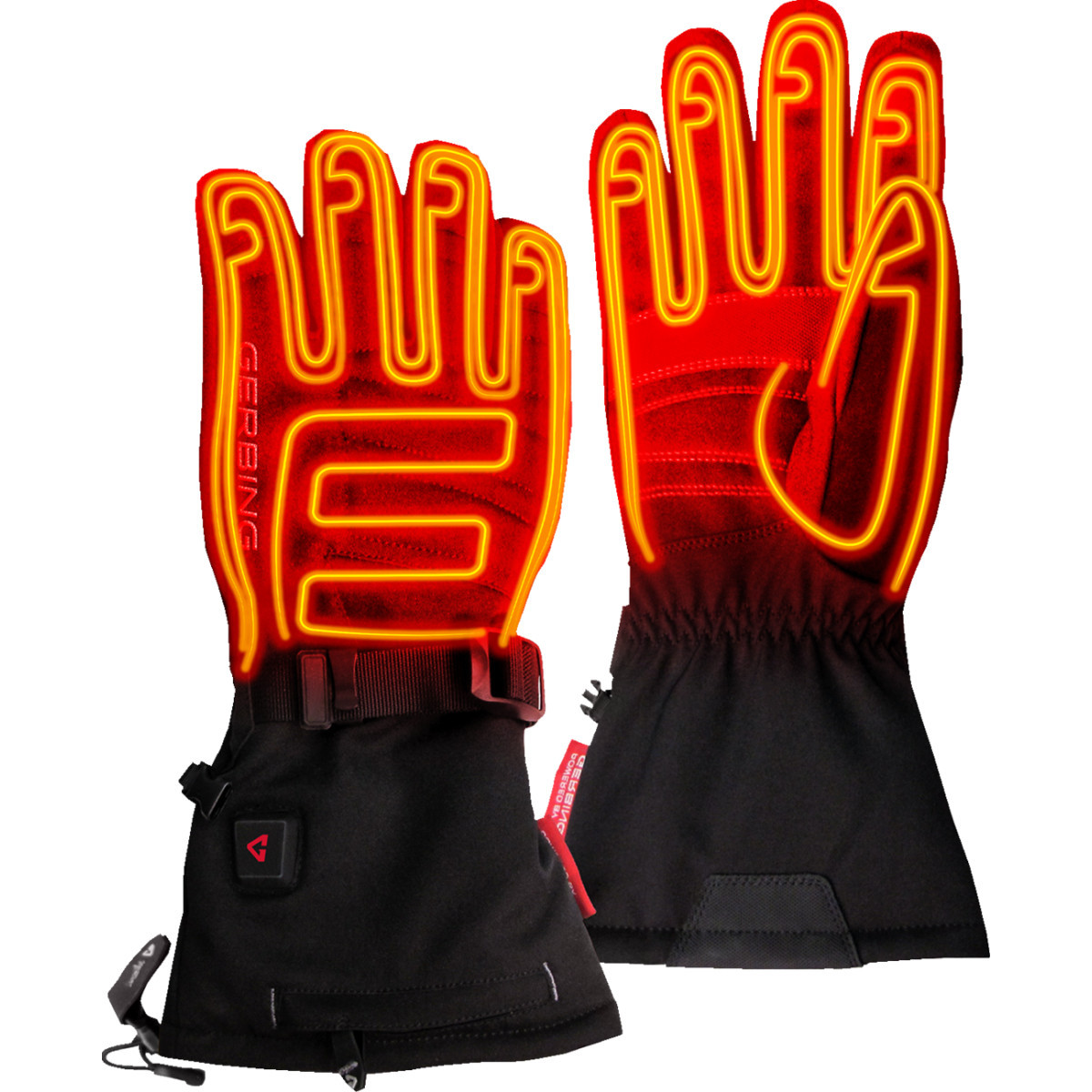 Gerbing Heated Clothing #GER-GVS7-W-B-XS - Women's 7 V S7 Battery Heated Gloves - Black - XS