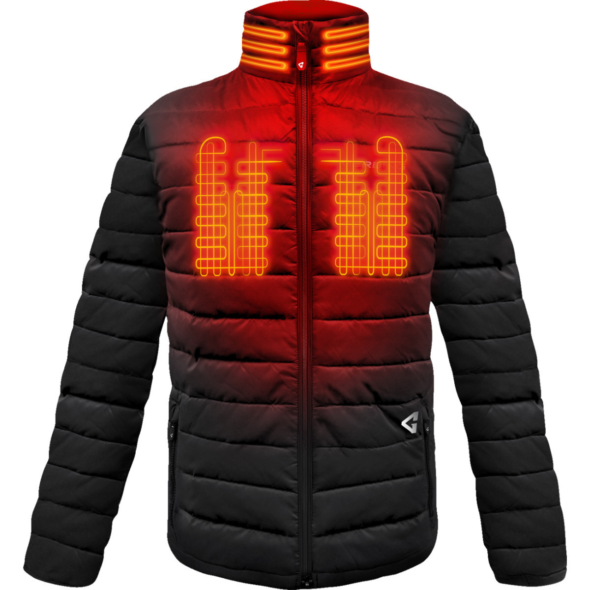 Gerbing Heated Clothing #GER-KPJKT-7V-M-B-S - 7V Khione Insulated Heated Puffer Jacket 2.0 - Black - Small
