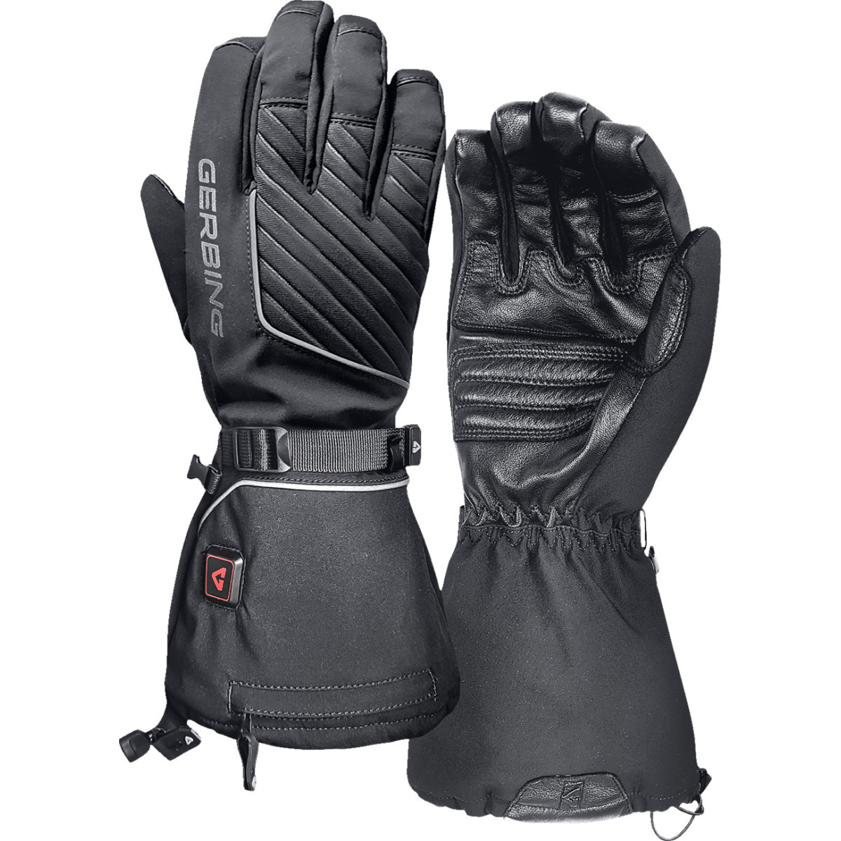 Gerbing Heated Clothing #GER-AFGV-7V-M-S - 7 V Atlas Ultra-Flex Battery Heated Gloves - Black - Small