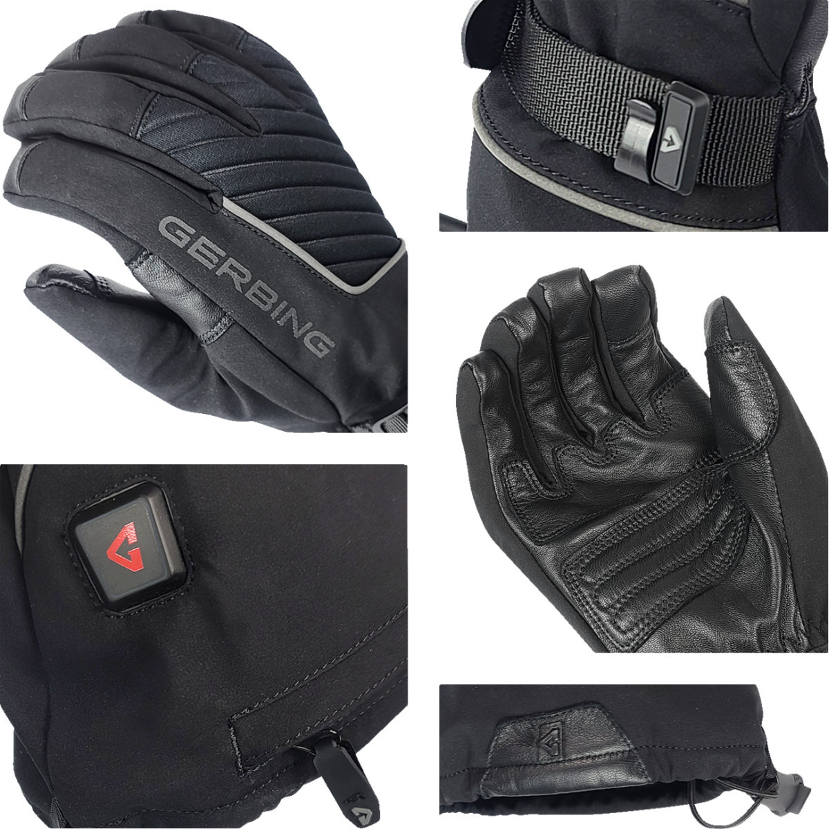 Gerbing Heated Clothing #GER-AFGV-7V-M-XXL - 7 V Atlas Ultra-Flex Battery Heated Gloves - Black - 2XL