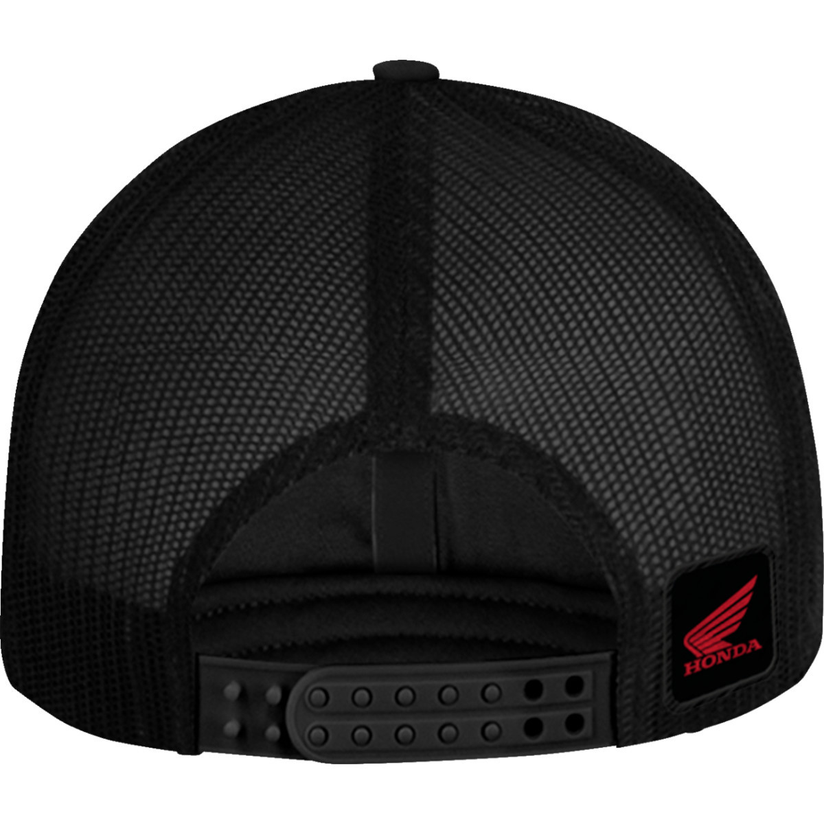 Honda Apparel #NP21A-H3170 - Honda Wing Flat Bill Hat - Black/Red