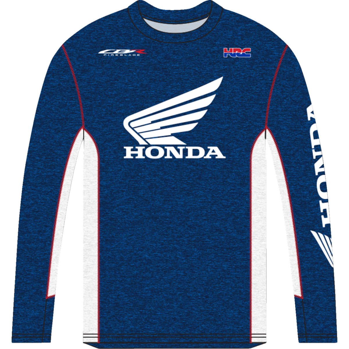 Honda Apparel #NP21S-M2482-M - Honda HRC Long-Sleeve T-Shirt - Navy/White - Medium