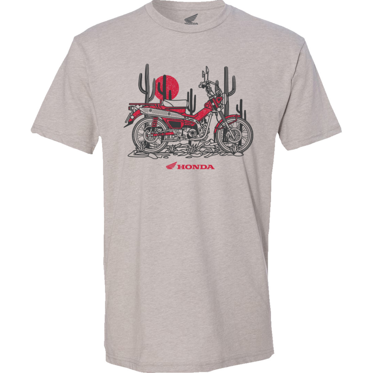 Honda Apparel #NP21S-M2469-XL - Honda Trail 125 T-Shirt - Gray - XL