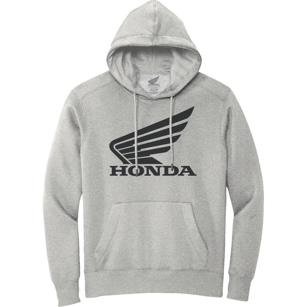 Honda Apparel #NP21S-S3028-2X - Honda Wing Hoodie - Gray/Black - 2XL