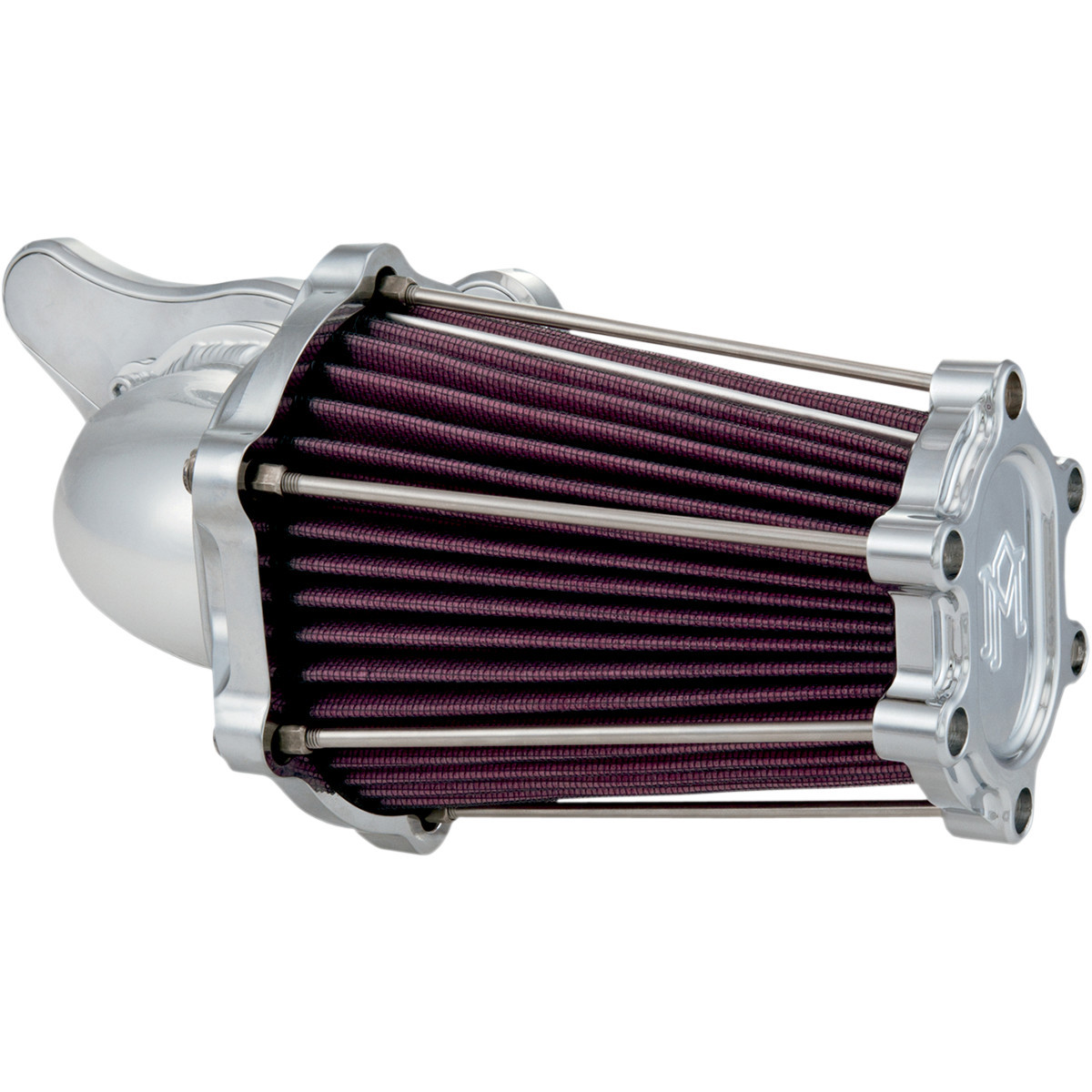 Performance Machine (PM) #0206-2049-CH - Fast Air Intake Cleaner - Chrome