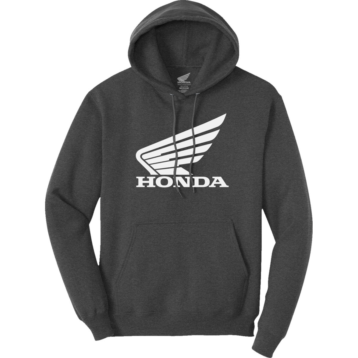 Honda Apparel #NP21S-S3031-L - Women's Honda Wing Hoodie - Gray - Large