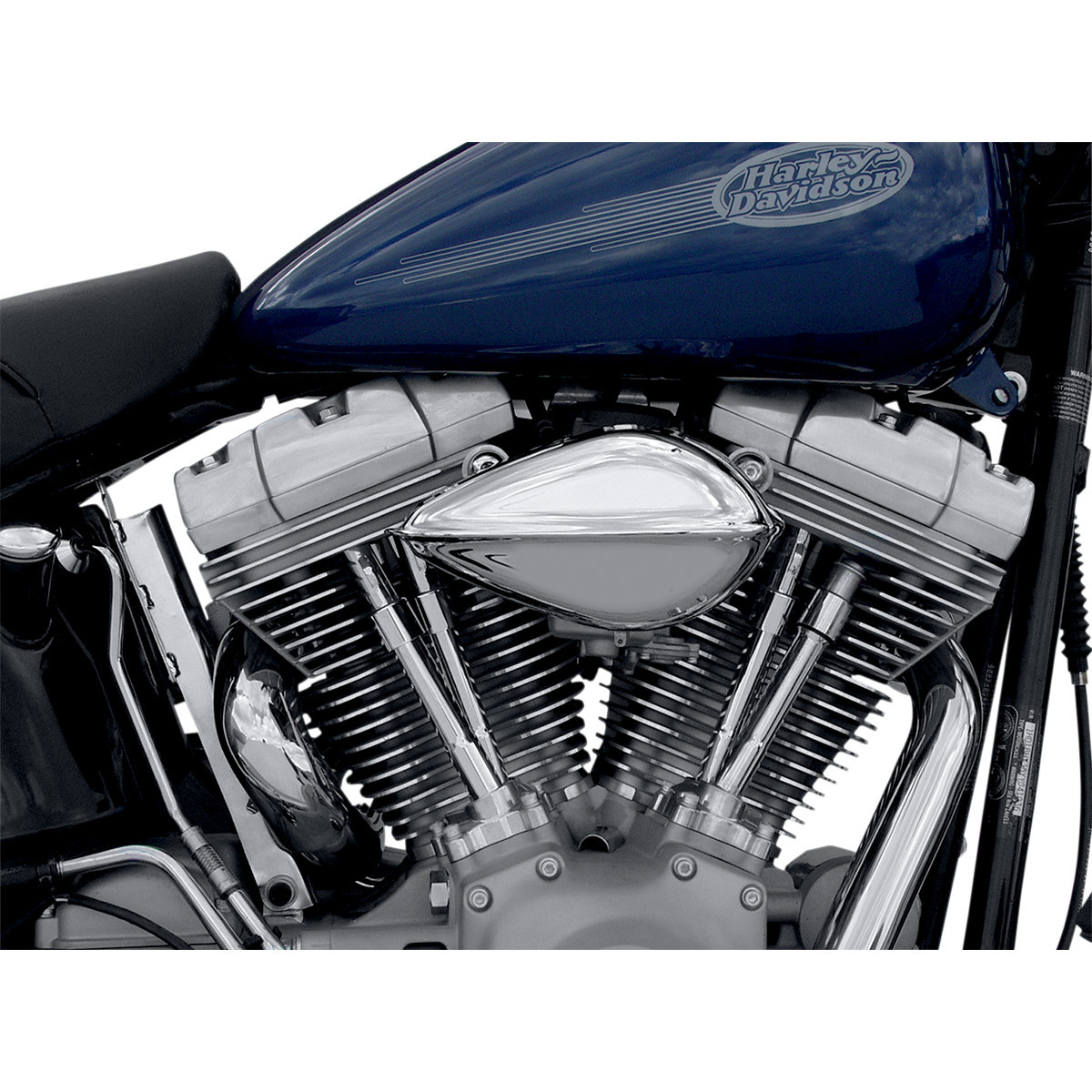 Paughco #701-201 - Teardrop Air Cleaner Assembly Kit - Chrome